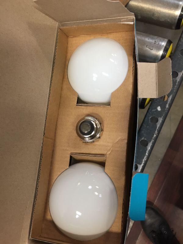Photo 4 of 100-Watt Equivalent G25 Dimmable Globe Frosted Glass Filament LED Vintage Edison Light Bulb Bright White (3-Pack)