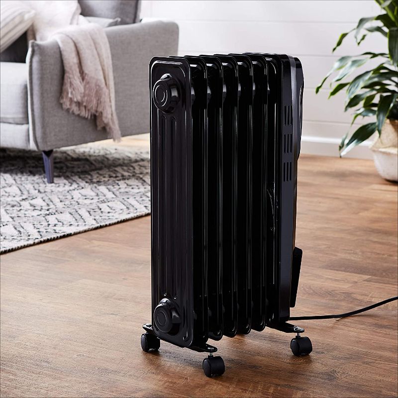 Photo 1 of Basics Indoor Portable Radiator Heater - Black