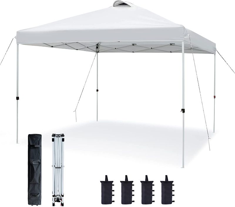 Photo 1 of ASTEROUTDOOR 10'x10' Water-Resistant Pop Up Canopy with Sidewalls Adjustable