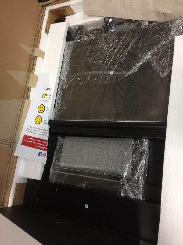 Photo 1 of Ameriwood Home Franklin Accent Table 2 Drawers Black