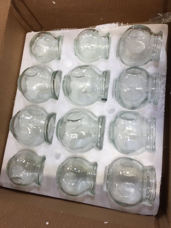 Photo 3 of 12 pc Fire Glass Cupping Set Jars Professional Quality (4 cups #3 ) (4 cups #4) (4 cups #5)