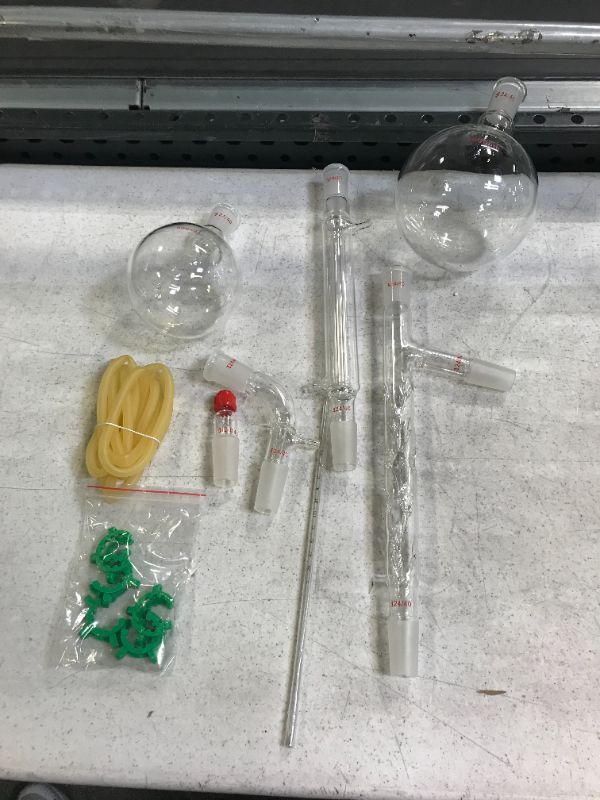 Photo 2 of 2l Essential Oil Steam Distillation Apparatus Kit Graham Condenser 110v