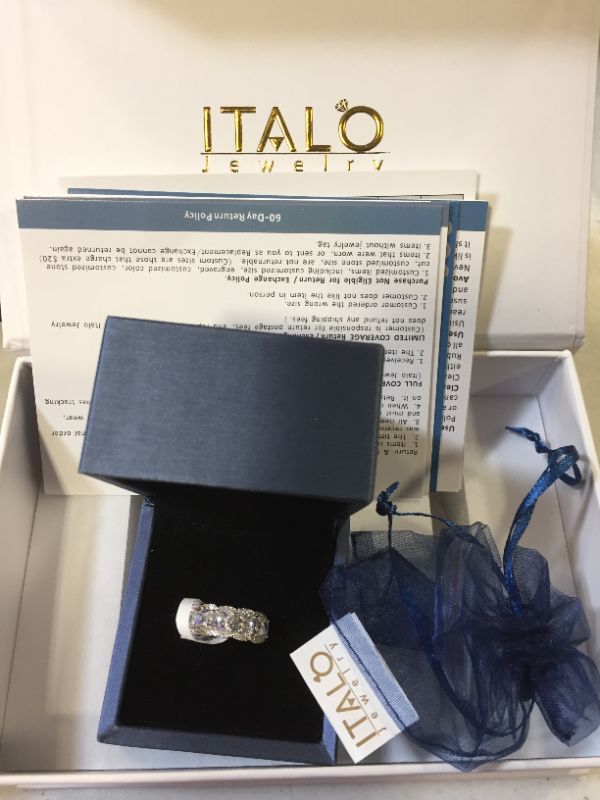 Photo 1 of Italo Jewelry - Authentic Silver Ring with Pair of Earrings