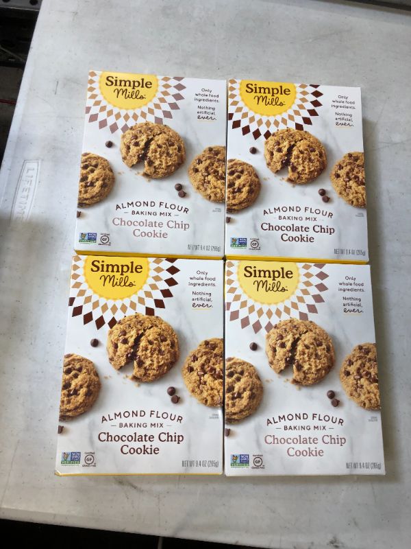 Photo 2 of 4xSimple Mills Almond Flour Baking Mix, Gluten Free Chocolate Chip Cookie Dough Mix, Made with whole foods, 3 Count (Packaging May Vary)
