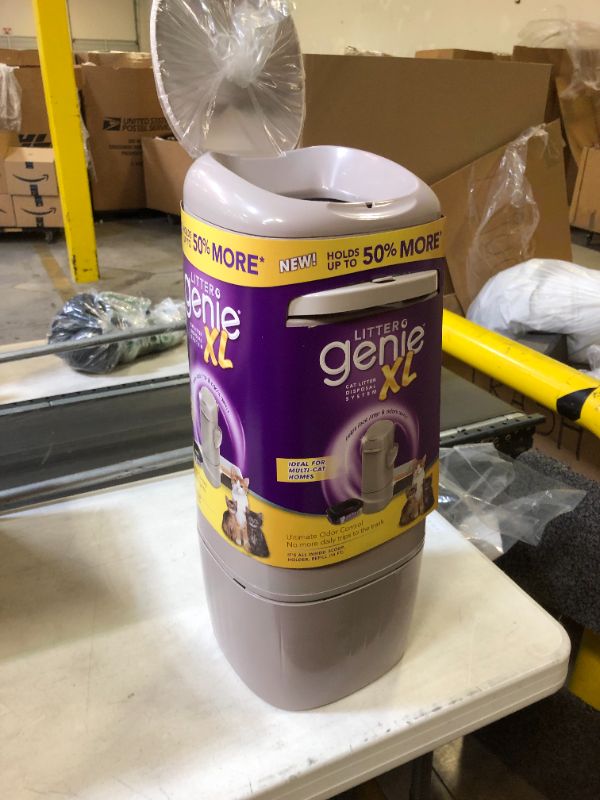 Photo 2 of Litter Genie XL Pail Ultimate Cat Litter Disposal System Locks Away Odors Silver