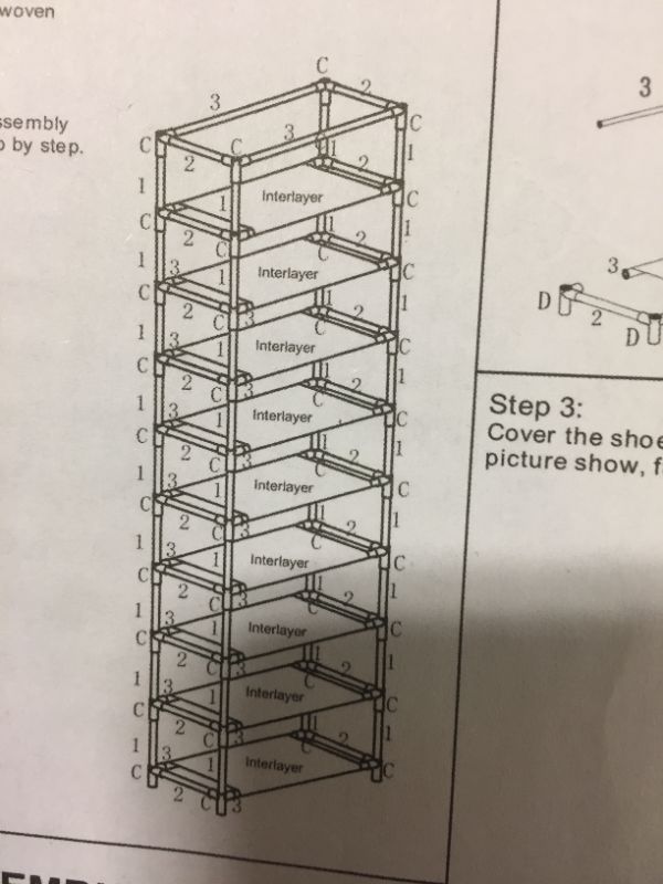 Photo 2 of  9 Tier Shoe Rack Organizer 
