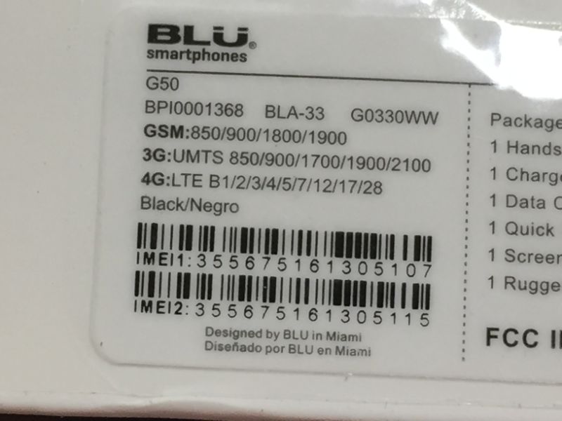 Photo 3 of BLU G50 GSM Unlocked (32GB) - Black