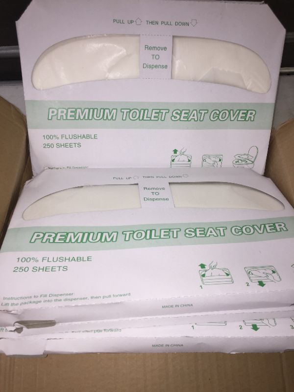 Photo 1 of 4 packs of 250pcs toilet seat covers