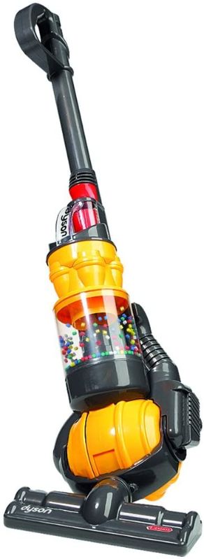 Photo 1 of Casdon - Dyson Ball Vacuum TOY VACUUM with working suction and sounds, 2 lbs, Grey/Yellow/Multicolor
