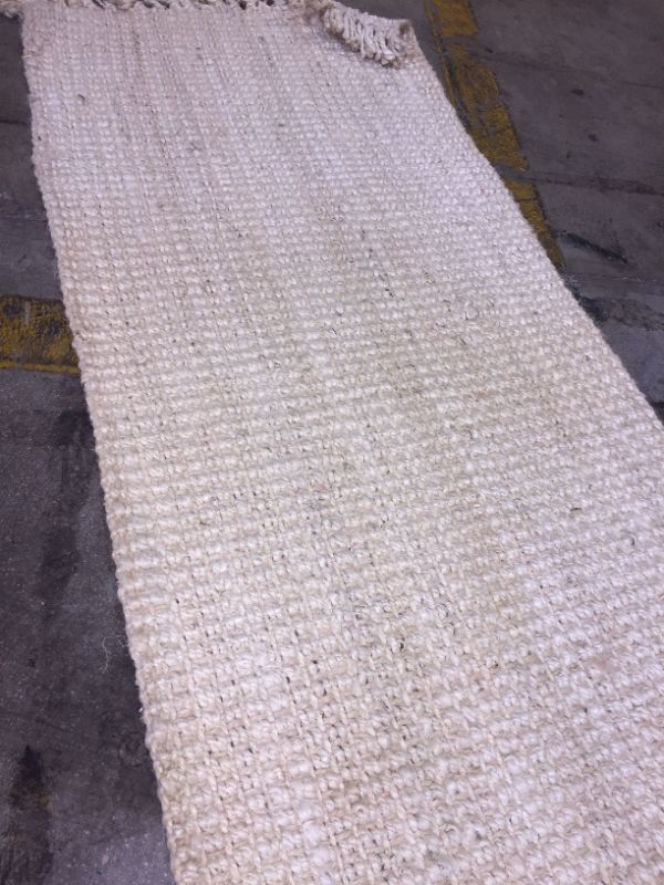 Photo 2 of 8 x 2 runner rug beige twine