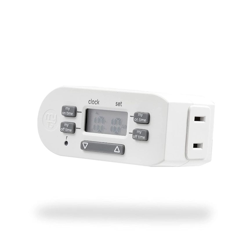 Photo 1 of myTouchSmart Digital Timer Bar, Plug-In, Indoor, 1 Polarized Outlet, Simple Setup, for Indoor Lighting and Other Small Appliances, 36253