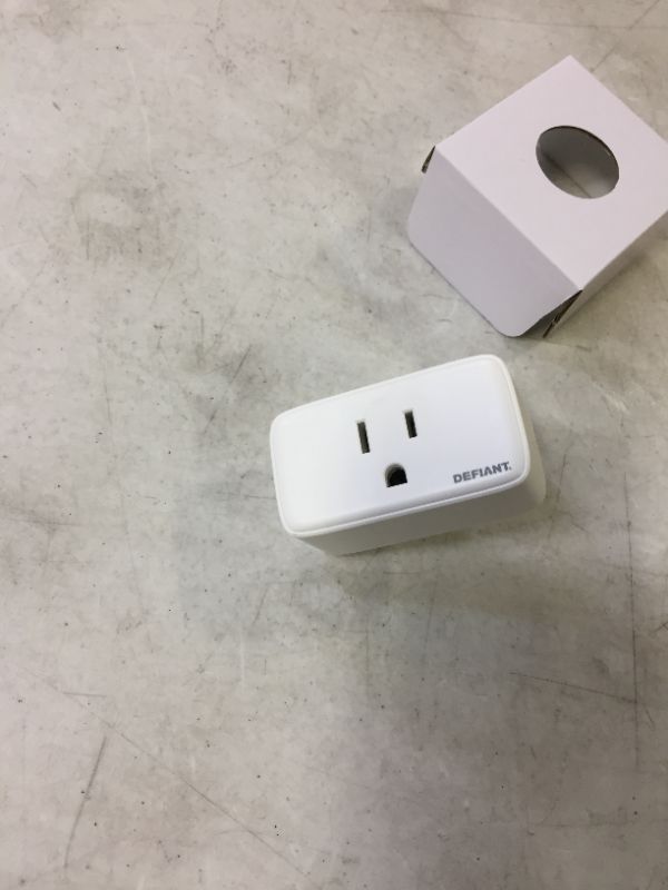 Photo 2 of 15 Amp 120-Volt Smart Wi-Fi Bluetooth Plug with 1 Outlet