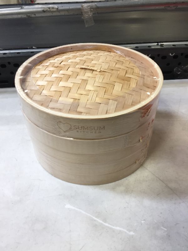 Photo 2 of 2 Tier Bamboo Steamer