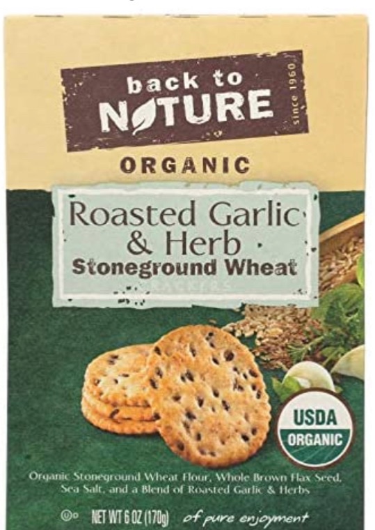 Photo 1 of Back to Nature Crackers, Non-GMO Crispy Wheat, 8 Ounce best by 9/2021

Back to Nature Crackers, Non-GMO Spinach & Garlic, 6 Ounce best by 12/2021

Back to Nature Crackers, Non-GMO Cracked Black Pepper Harvest Whole Wheat, 8.5 Ounce 2 boxes best by 10/2021