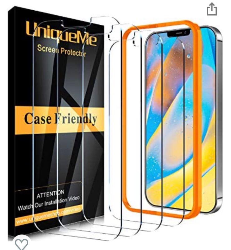Photo 3 of [4 Pack] UniqueMe Screen Protector Compatible with iPhone 12 Mini (5.4 inch) Tempered Glass, [Case Friendly] 9H Hardness [Alignment Frame Easy Installation][U-Shaped Cutout]High Definition Bubble Free

Fidget Toys Phone Case, Push Pop Bubble Sensory Fidge