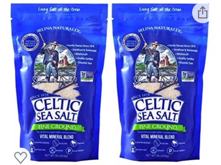 Photo 1 of Celtic Sea Salt Resealable Bags, Fine Ground, 1 Pound, 2 Count