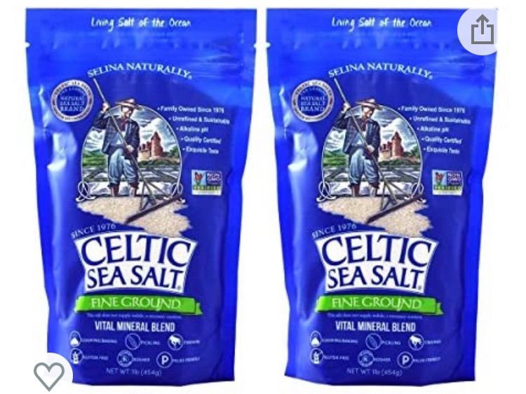 Photo 1 of Celtic Sea Salt Resealable Bags, Fine Ground, 1 Pound, 2 Count 