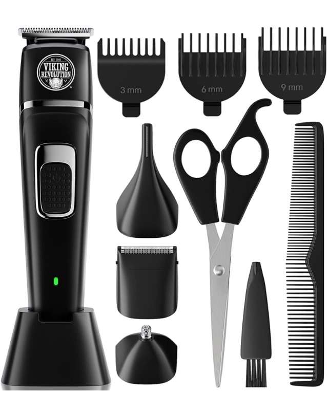 Photo 1 of Beard Trimmer for Men - Mens Electric Razor, Hair Clippers for Beard. Adjustable and Portable Beard Grooming Kit for Men.