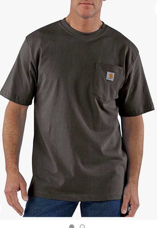 Photo 1 of Carhartt Men's Loose Fit Heavyweight Short-Sleeve Pocket T-Shirt size 2XL