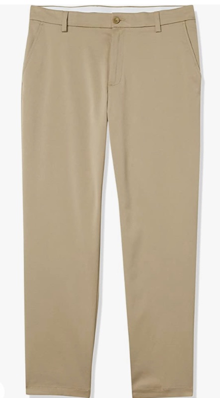 Photo 1 of Amazon Essentials Men's Straight-fit Stretch Golf Pant size 38x28