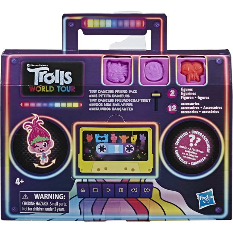 Photo 1 of Trolls DreamWorks Tiny Dancers Friend Pack with 2 Tiny Dancers Figures, 2 Bracelets, and 10 Charms, Toy Inspired by The Movie World Tour. 2 pack