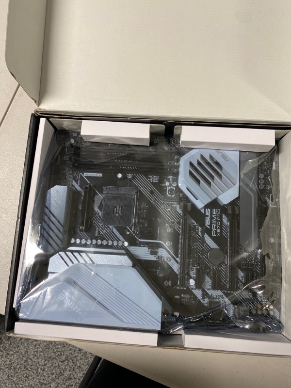 Photo 2 of ASUS Prime X570-Pro AM4 Zen 3 Ryzen 5000 & 3rd Gen Ryzen ATX Motherboard with PCIe Gen4, Dual M.2 HDMI, SATA 6GB/s USB 3.2 Gen 2 ATX Motherboard