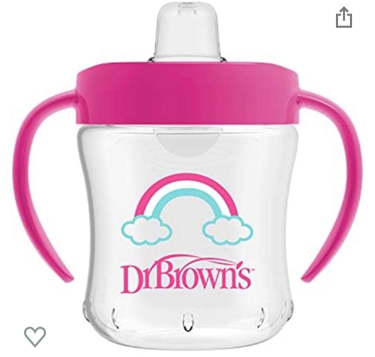 Photo 1 of Dr. Brown's Transition Sippy Cup with Soft Spout - Pink - 6oz - 6m+