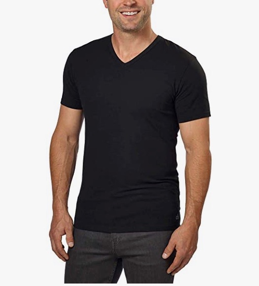 Photo 1 of Calvin Klein Cotton Stretch V-Neck, Classic Fit T-Shirt, Men's (3-pack) (White or Black) size XL