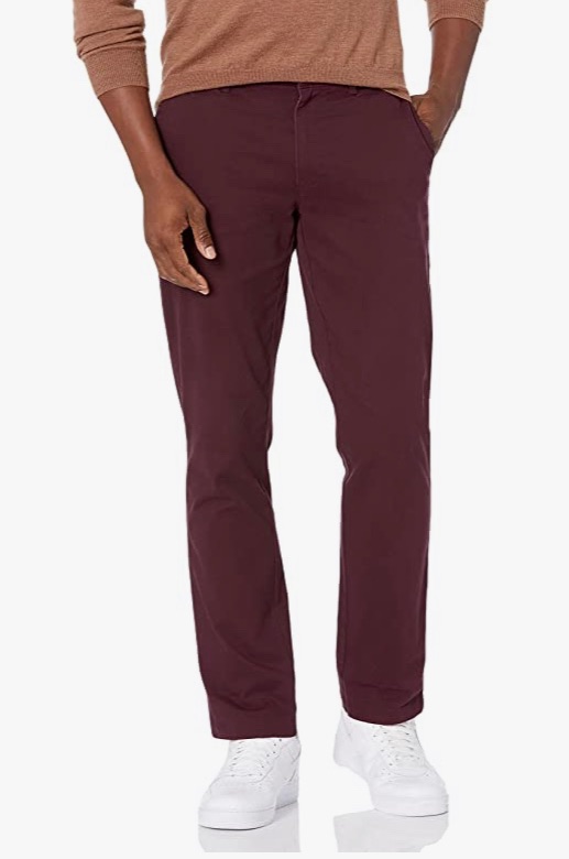 Photo 1 of Amazon Essentials Men's Slim-Fit Casual Stretch Khaki size 35/30