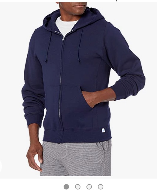 Photo 1 of Russell Athletic Men's Dri Power Full Zip Fleece Hoodie size M