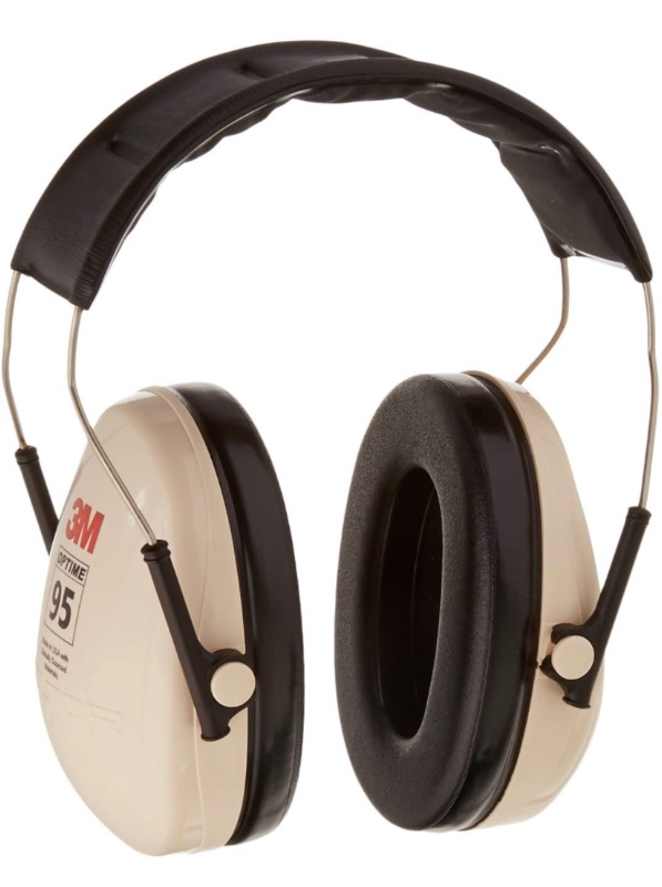 Photo 1 of 3M Peltor H6AV Optime 95 Over the Head Noise Reduction Earmuff, Hearing Protection, Ear Protectors, NRR 21dB, Ideal for Machine Shops and Power Tools, Beige