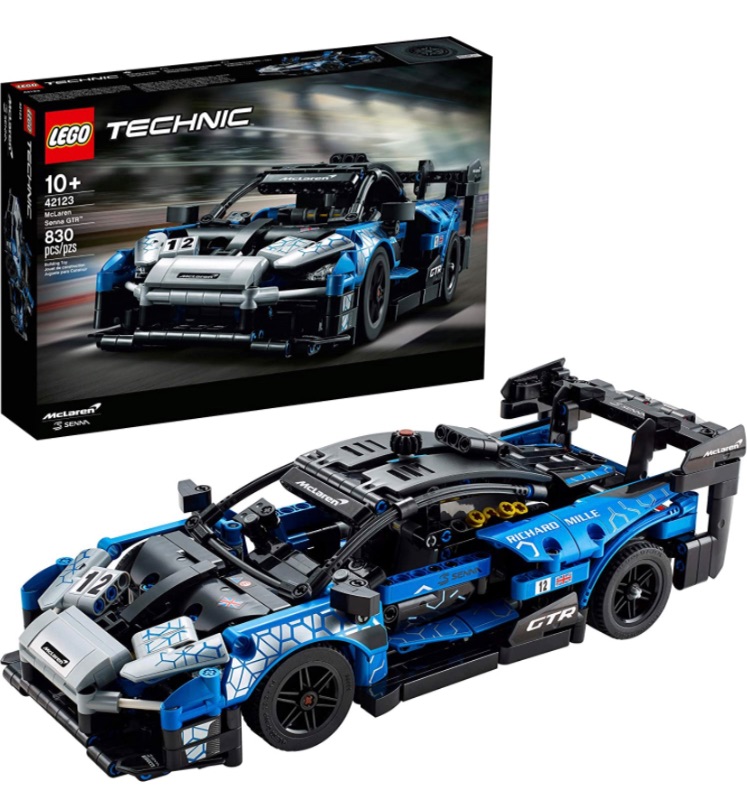 Photo 1 of LEGO Technic McLaren Senna GTR 42123 Toy Car Model Building Kit; Build and Display an Authentic McLaren Supercar, New 2021 (830 Pieces)