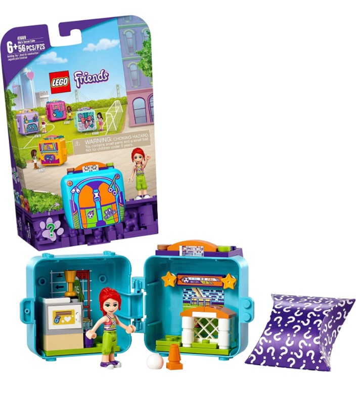 Photo 1 of LEGO Friends Mia’s Soccer Cube 41669 Building Kit; Imagination Toy Comes with a Mini-Doll and Animal Toy to Give Creative Kids Hours of Imaginative on-The-Go Vacation Play; New 2021 (56 Pieces)