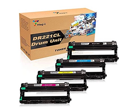 Photo 1 of 7Magic Remanufactured Drum Unit Replacement for Brother DR221CL DR-221CL DR221 DR 221 CL DR221CL for Brother MFC-9130 MFC-9130CW MFC-9330 CDW MFC-9340 HL-3170CDW HL-3180CDW HL-3140CW Printer 4 Pack