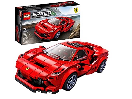 Photo 1 of LEGO Speed Champions 76895 Ferrari F8 Tributo Toy Cars for Kids, Building Kit Featuring Minifigure (275 Pieces)