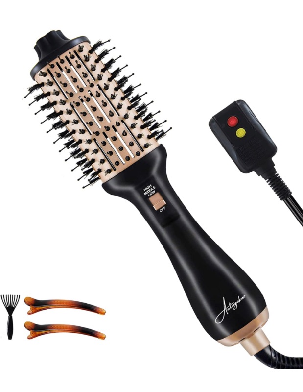 Photo 1 of Blow Dryer Brush, Antoyoker 4 in 1 One Step Hot Air Hair Brush and Volumizer with Negative Ions for Straight and Short Long Hair, Professional Ceramic Coating for Easy Salon Styling at Home