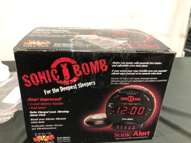 Photo 2 of Sonic Alert Turbo Charged Loud Vibrating Alarm Clock