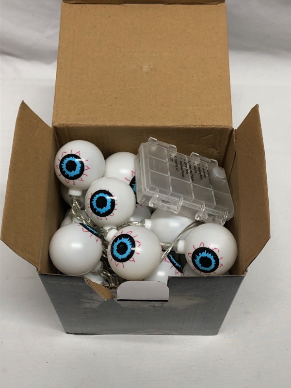 Photo 1 of 30 LED HALLOWEEN EYEBALLS  MULTI COLOR LIGHT STRING 16.4 FT LONG 