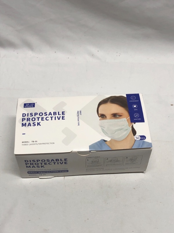 Photo 1 of 50 PACK DISPOSABLE FACE MASKS