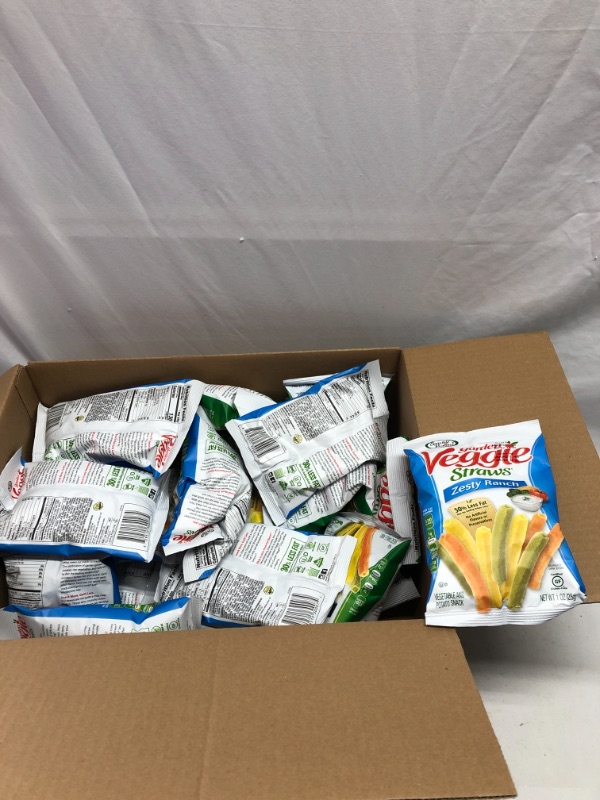 Photo 1 of 24 PACK 1 OZ BAG VEGGIE STRAWS EXP JUN2021