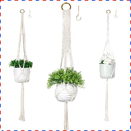 Photo 1 of 3 pk macrame plant hangers