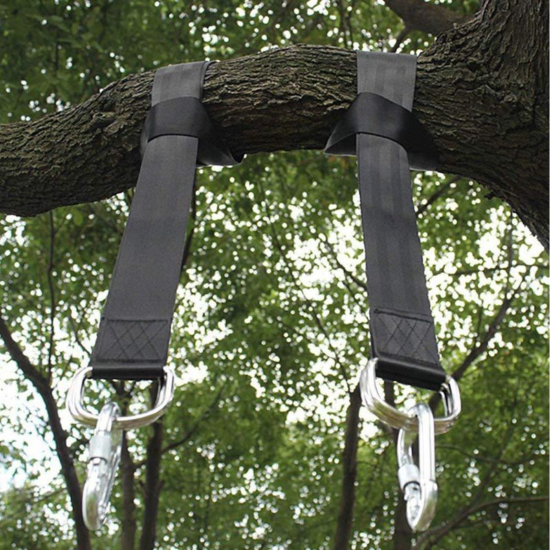Photo 2 of 
Acronde Tree Swing Hanging Straps Kit Holds 2200 lbs Contains Two 5FT Ultra-Long Adjustable Straps with Safer Lock Snap Carabiner & Carry Pouch Bag