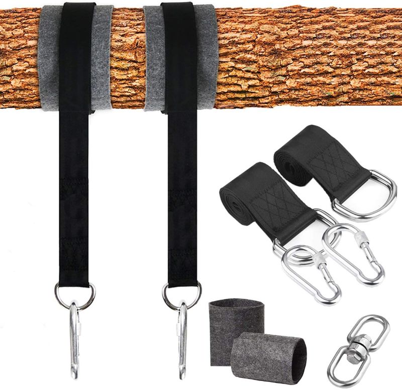 Photo 1 of 
Acronde Tree Swing Hanging Straps Kit Holds 2200 lbs Contains Two 5FT Ultra-Long Adjustable Straps with Safer Lock Snap Carabiner & Carry Pouch Bag