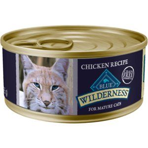Photo 1 of Blue Buffalo Wilderness Mature Chicken Recipe Grain-Free Canned Cat Food, 5.5-oz, Case of 24
best by 3/24/2021
