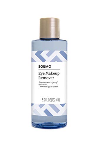 Photo 1 of Amazon Brand - Solimo Eye Makeup Remover, Removes Waterproof Mascara, Dermatologist Tested, 5.5 Fluid OuncE