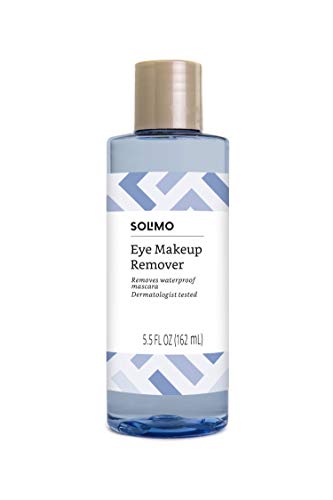 Photo 1 of Amazon Brand - Solimo Eye Makeup Remover, Removes Waterproof Mascara, Dermatologist Tested, 5.5 Fluid Ounce