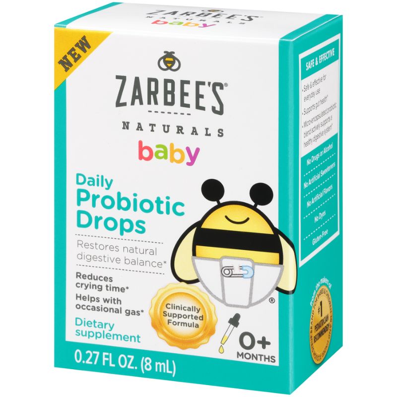 Photo 1 of Zarbee's Naturals Baby Daily Probiotic Drops, 0.27 Fl Oz  best by  01/2022