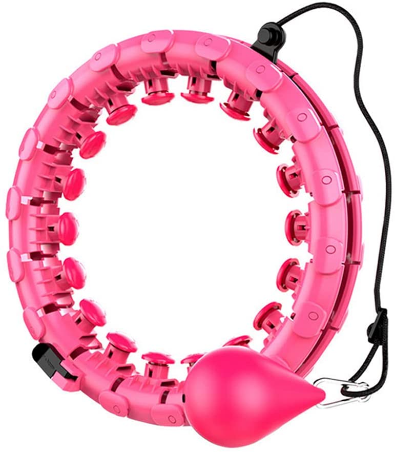 Photo 1 of 
Aibyncoo Weighted Hula Hoops, 24 Detachable Knots Smart Fitness Hoop with Spinning Ball, Abdomen Fitness Massage for Adults