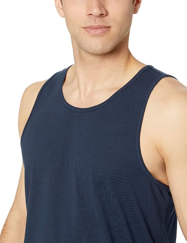 Photo 1 of Amazon Essentials Men's Regular-fit Tank Top, Navy, XXL