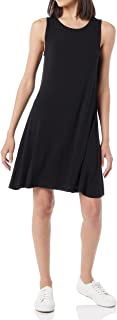 Photo 1 of Amazon Essentials Women's Tank Swing Dress, Black, Small